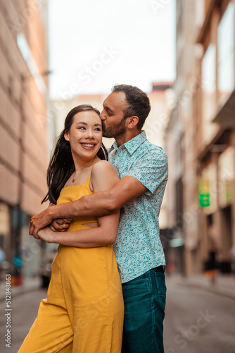 beautiful couple hugging