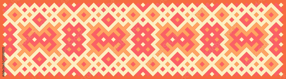 Multicolor truchet tiling connections illustration Multicolor truchet tiling connections illustration