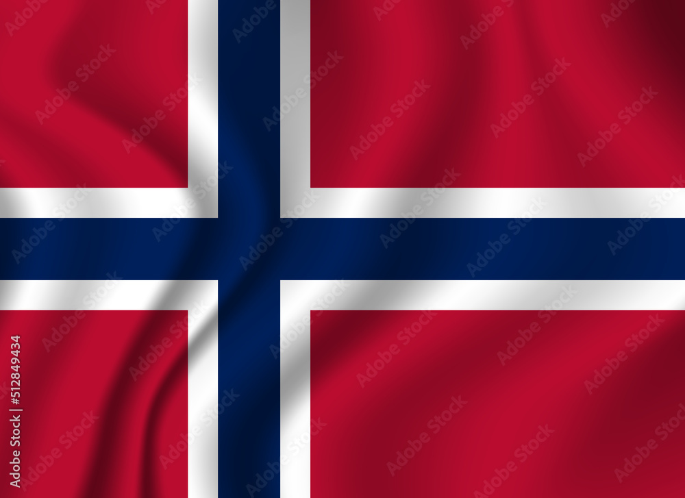 Flag of Norway. Norwegian national symbol in official colors. Template icon. Abstract vector background Flag of Norway. Norwegian national symbol in official colors. Template icon. Abstract vector background