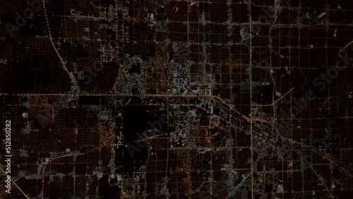 High altitude aerial view of Las Vegas in United States it is the largest town within Mojave Desert and is an internationally renowned major resort city known primarily for its gambling 4k animation