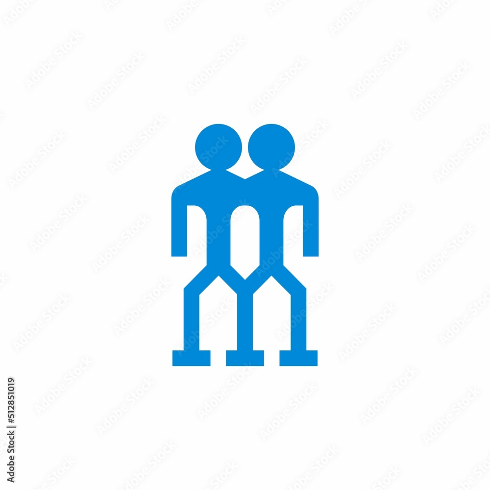 people together icon vector logo people together icon vector logo