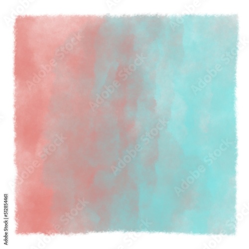 Blue and pink watercolor sky texture background.