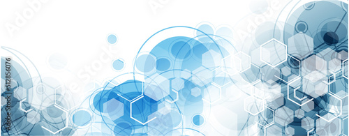Abstract medical concept with molecule pattern background. Vector illustration.	
