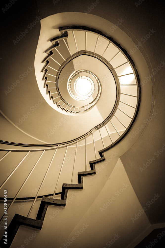 old spiral staircase indoors Stock Photo Adobe Stock