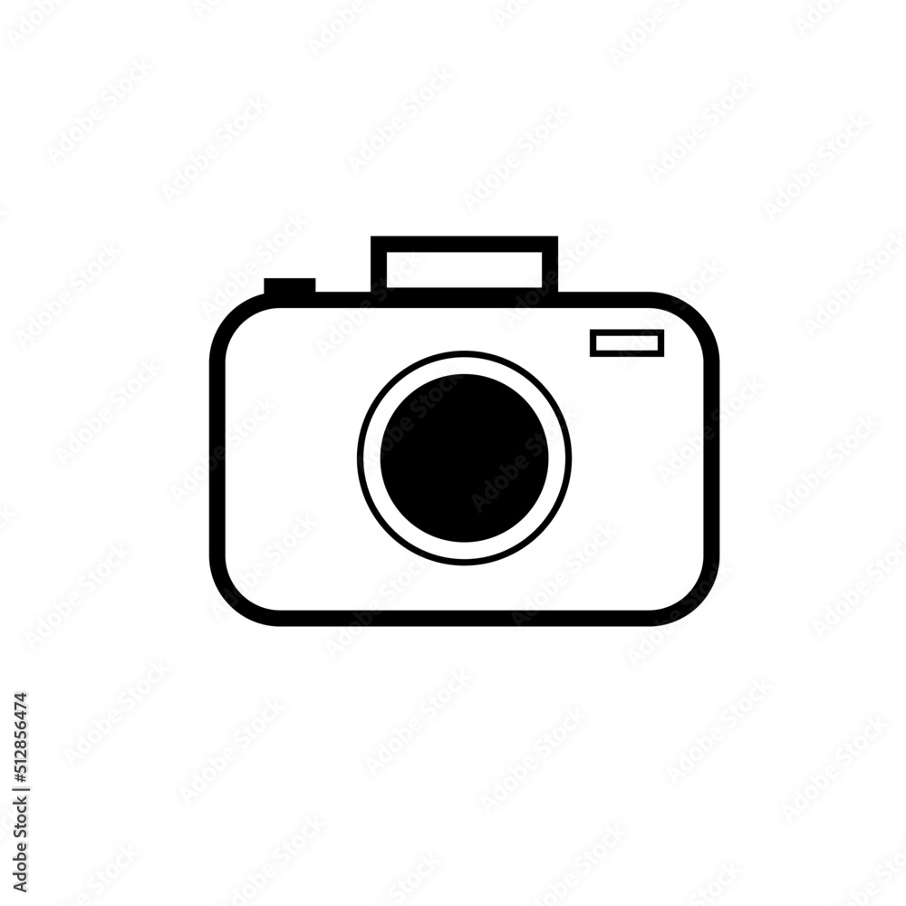 camera simple linear icon vector camera simple linear icon vector