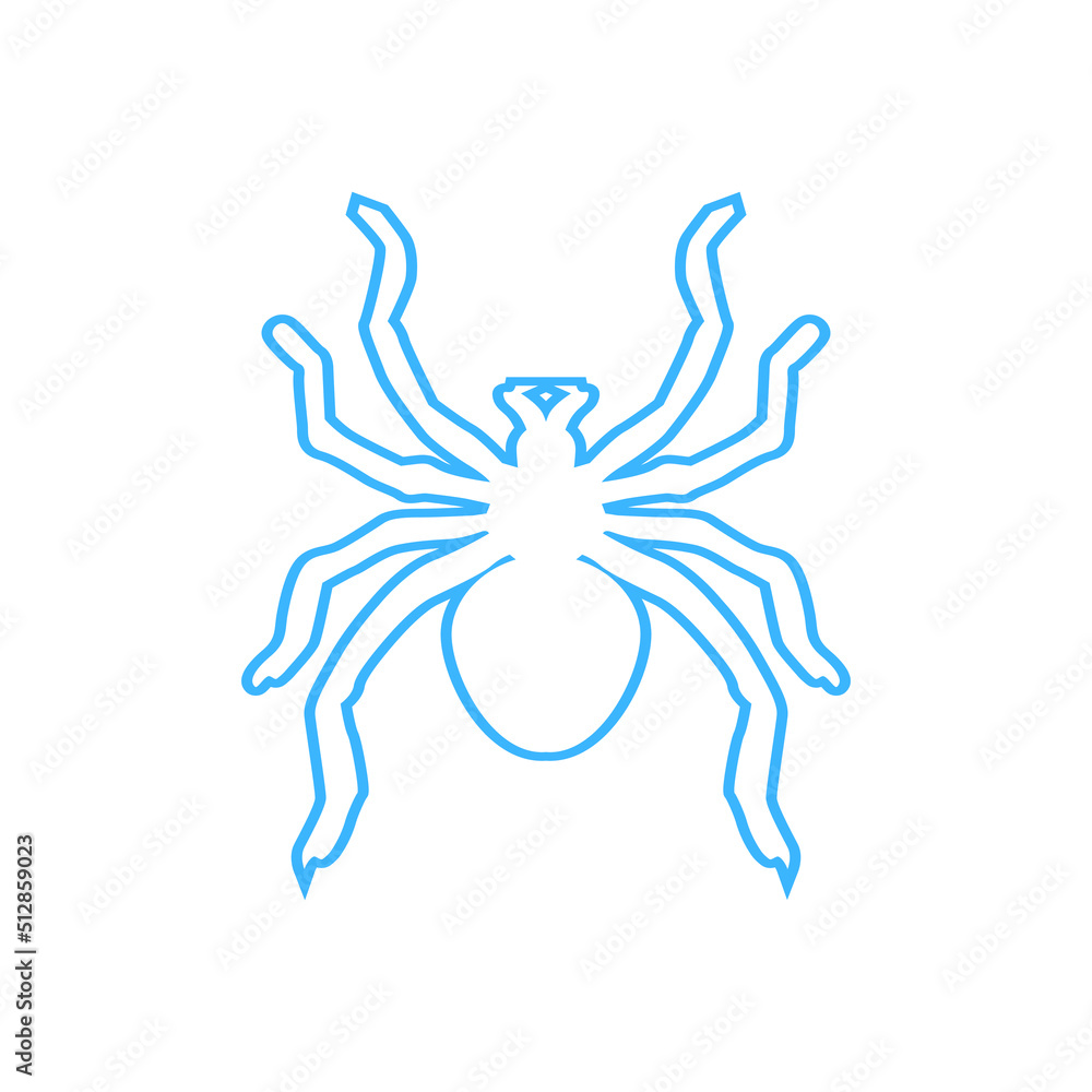 spider logo isolated on white background spider logo isolated on white background