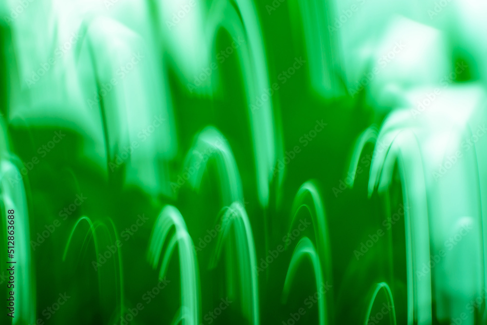 Abstract green fast zoom blur template design. Realistic green abstract