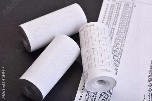 Digital tachograph printed day shift.
