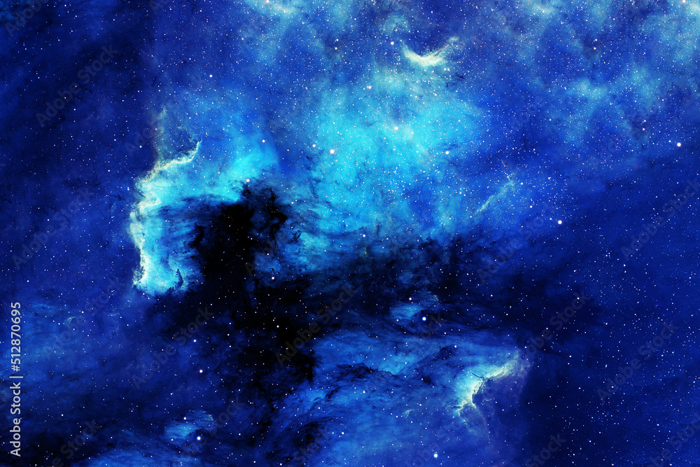 Blue beautiful galaxy. Elements of this image furnished by NASA