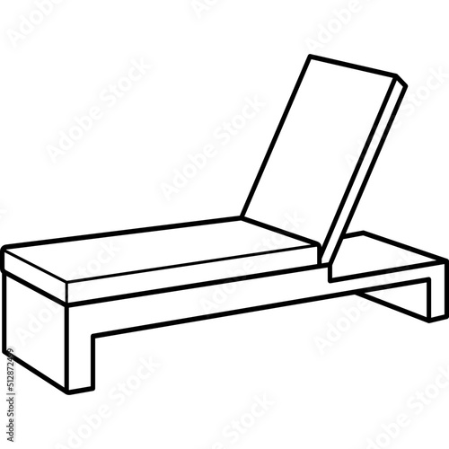 Lounge beach chair