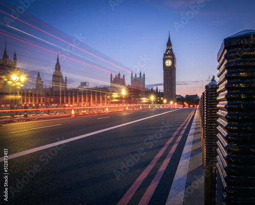 big ben at night long expose