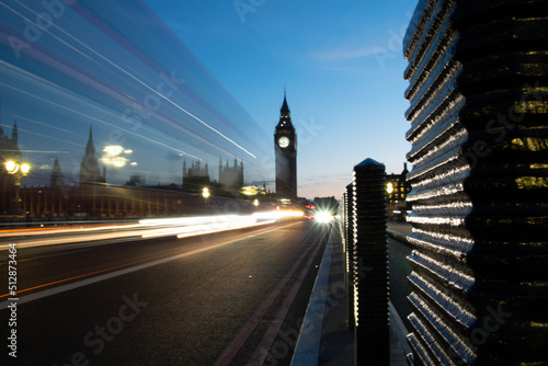 big ben at night long expose
