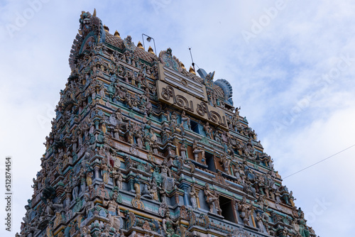 Kovilpatti, Tamilnadu India - May 16 2022: Shenbahavalli amman kovil or Sri Poovananathar Swamy Temple in kovilpatti