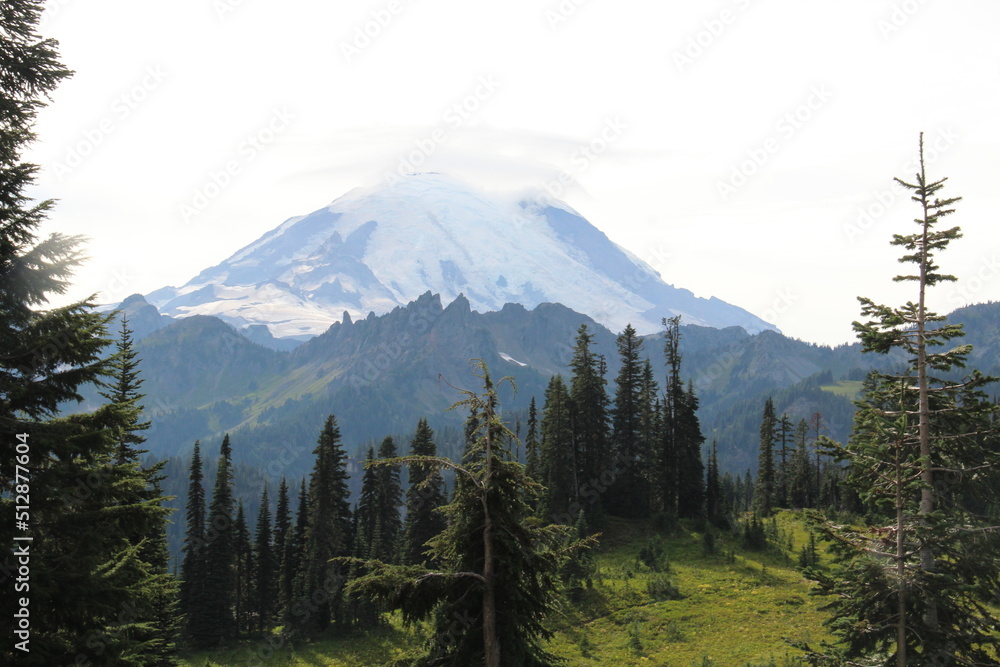 View of Mount Rainier from a far, Washington