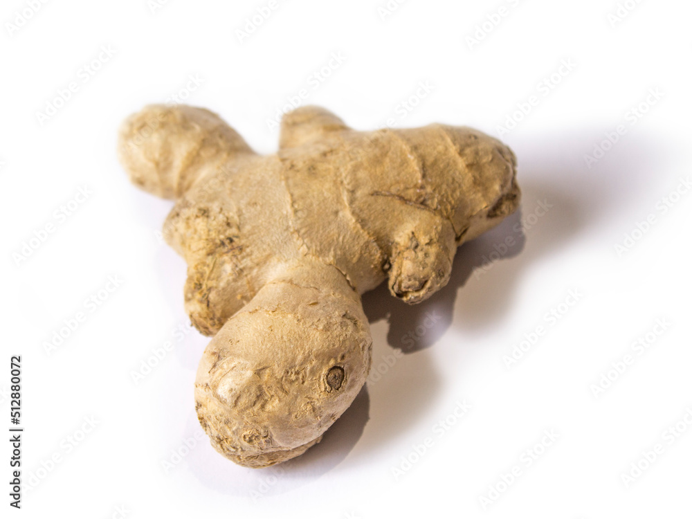 ginger root on a white background