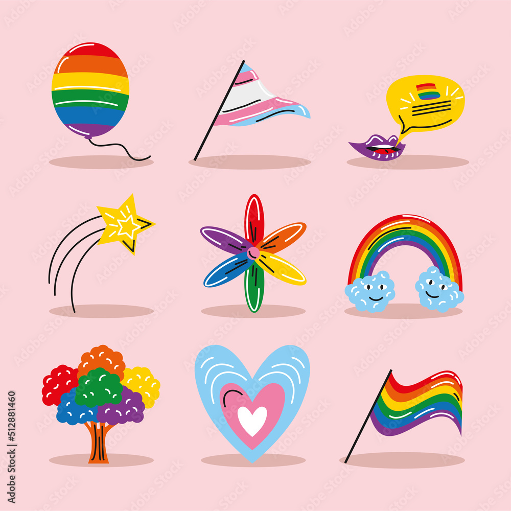 icons LGBT pride
