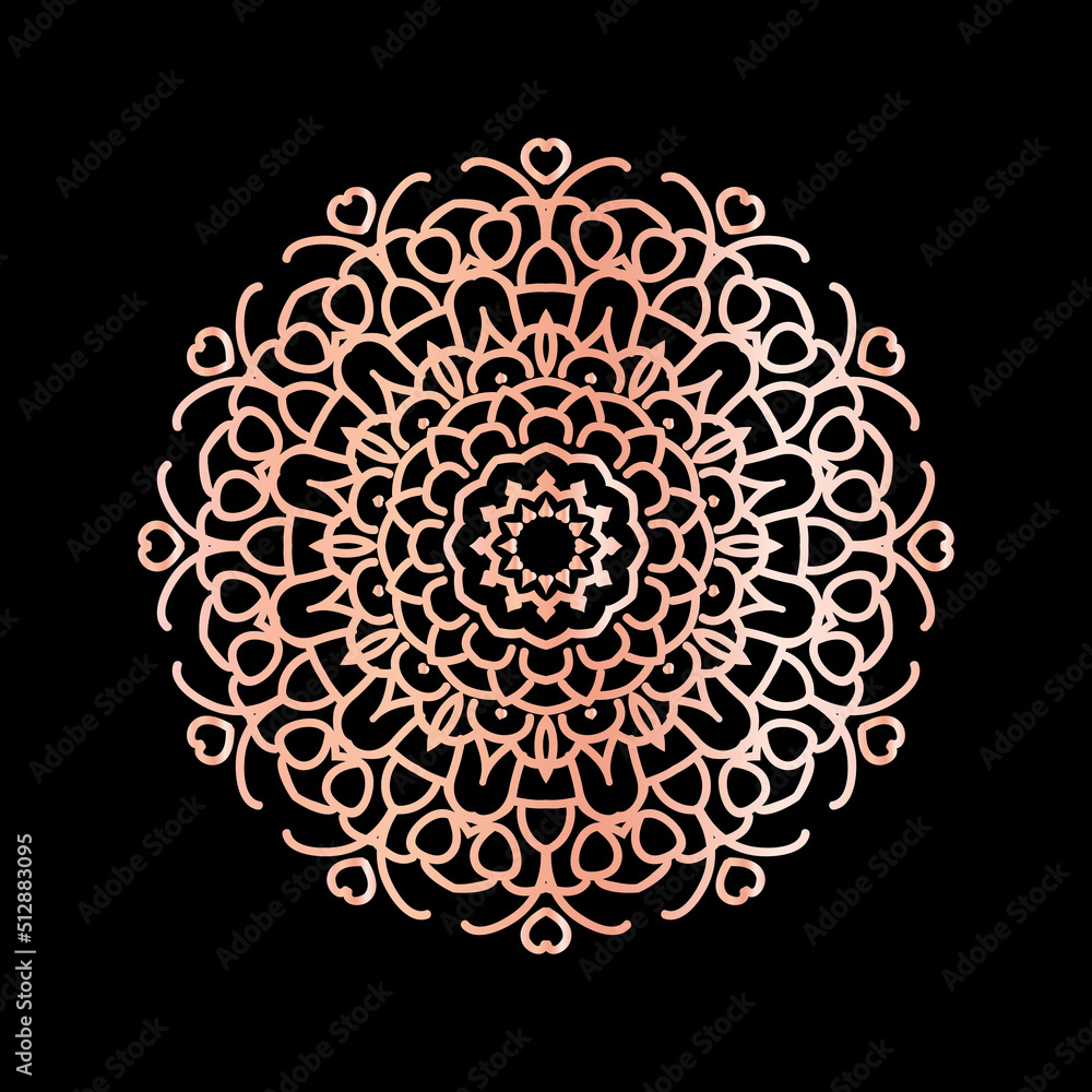 Mandala Flower Art Logo Background Design Mandala Flower Art Logo Background Design
