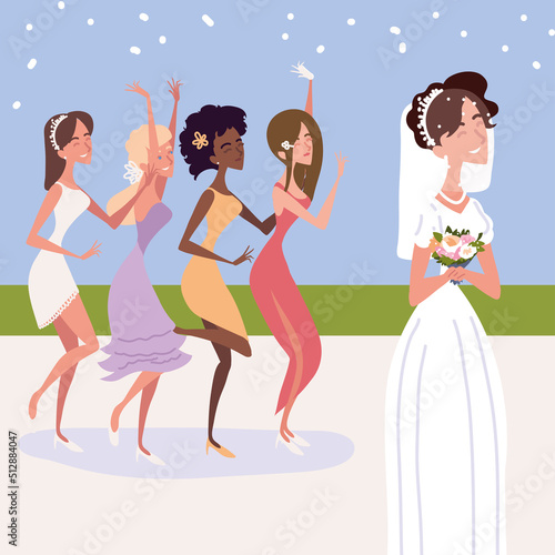 bride throw bouquet