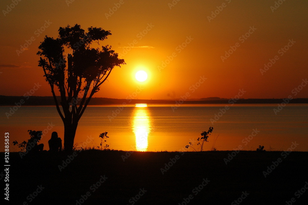 Obraz premium Represa Jumirim, Paranapanema, São Paulo, Brasil