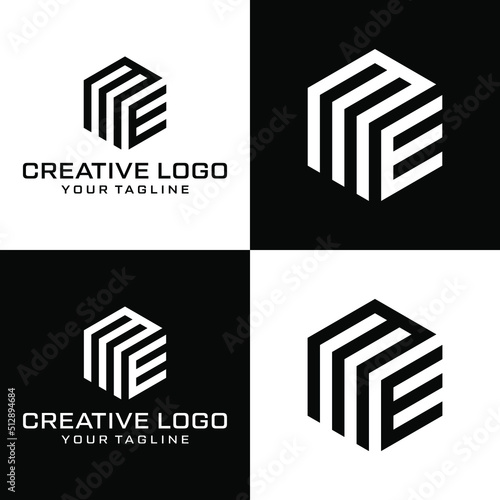 Creative letter me logo design vektor