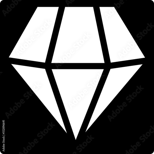 adamant brilliant diamond gems jewel precions stone glyph icon photo