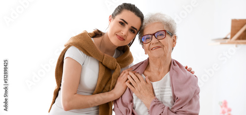 Portrait of caregiver with ...