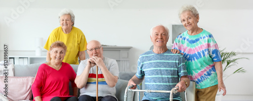 Happy senior people in nurs...