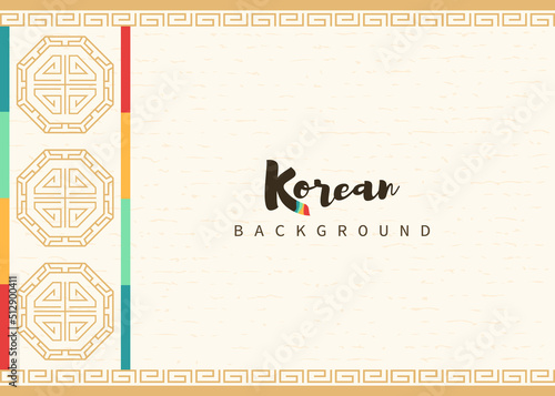 Vector of traditional Korean background