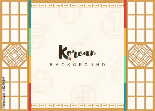 Vector of traditional Korean background