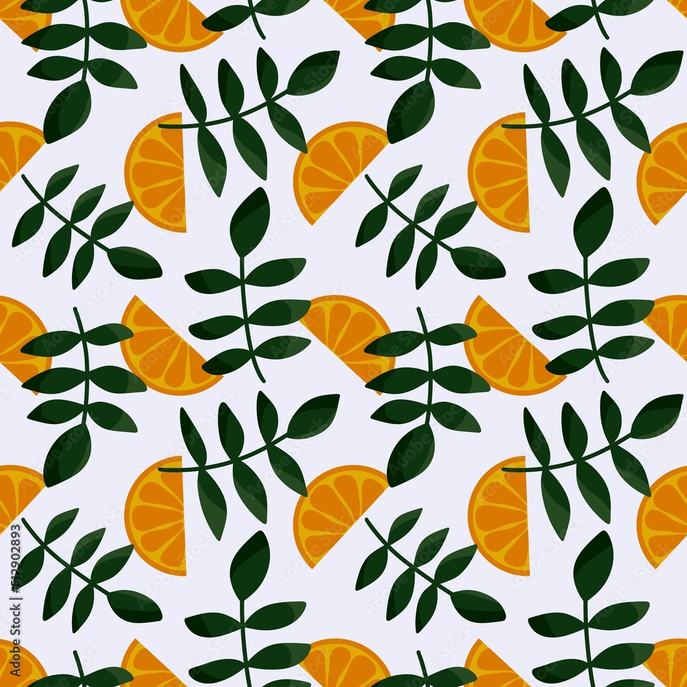 Summer fruit seamless oranges pattern for fabrics and textiles and packaging and linens and kids and wrapping paper Summer fruit seamless oranges pattern for fabrics and textiles and packaging and linens and kids and wrapping paper
