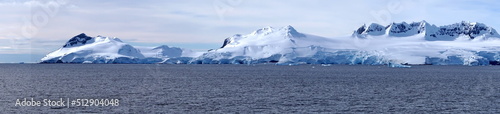 Wallpaper Mural Panorama of snow covered mountains at Portal Point, Antarctica Torontodigital.ca
