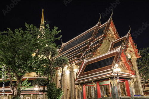 Khet Phra Nakhon, Bangkok,Thailand on December6,2020:Beautiful art and architecture of Wat Ratchabophit Sathitmahasimaram Ratchaworawihan.
