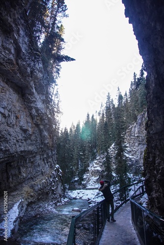 존스톤 캐년의 평화로운 풍경, the peaceful landscape of Johnston Canyon