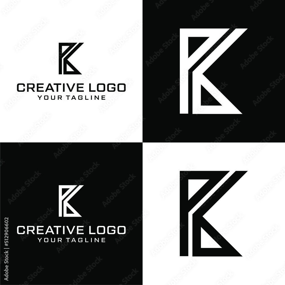 Fototapeta premium Creative letter K logo design vektor