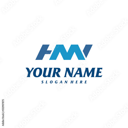 Letter HMV Logo Design Template. Initial HMV logo concept vector. Emblem, Creative Symbol, Icon