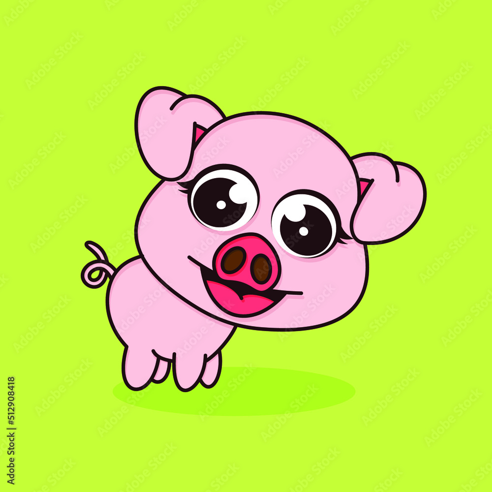 flat cartoon style. animal nature icon concept isolated flat cartoon style. animal nature icon concept isolated