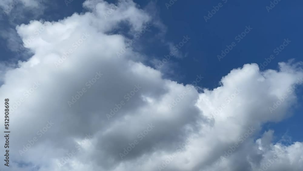 Clouds timelapse with blue summer sky. Clouds timelapse with blue summer sky.