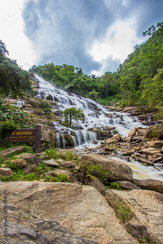 Doi Inthanon National Park Chiang Mai province Northern Thailand on September 14 2019 Beautiful scenery of Mae Ya Waterfall.