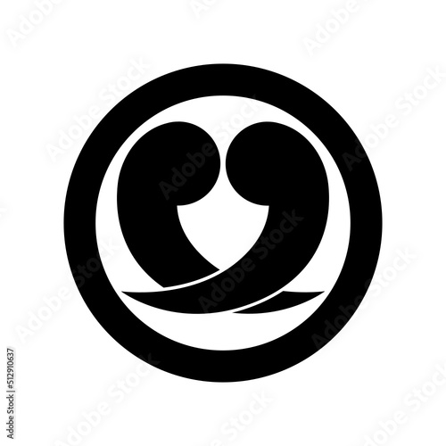 巴紋・丸に違い二つ巴（まるにちがいふたつともえ）