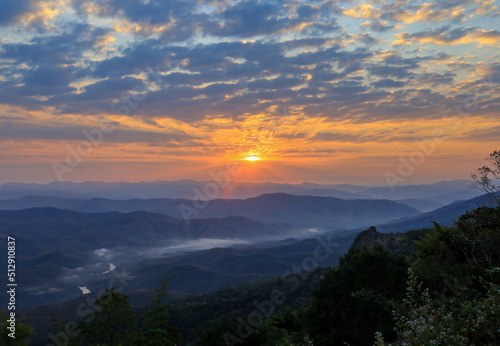 Beautiful landscape in the morning at Doi Samer Dao,Sri Nan National Park,Na Noi,Nan province,Northern Thailand.(selective focus) © mickey_41