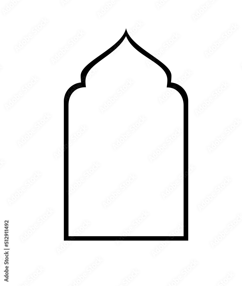 Naklejka premium Islamic Arch Illustration