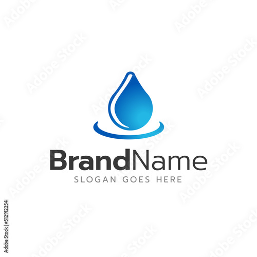 Water Logo Icon Design Vector Template