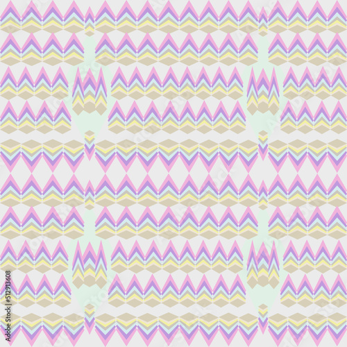 Seamless geometric shape form a pattern on background,pastel color,