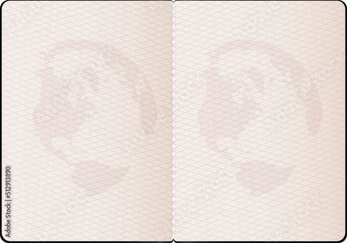 Realistic passport clipart design illustration photo