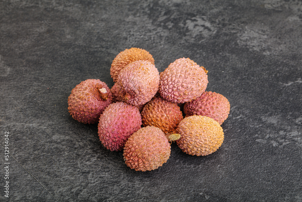 Tropical sweet exotic fruit lychee Tropical sweet exotic fruit lychee