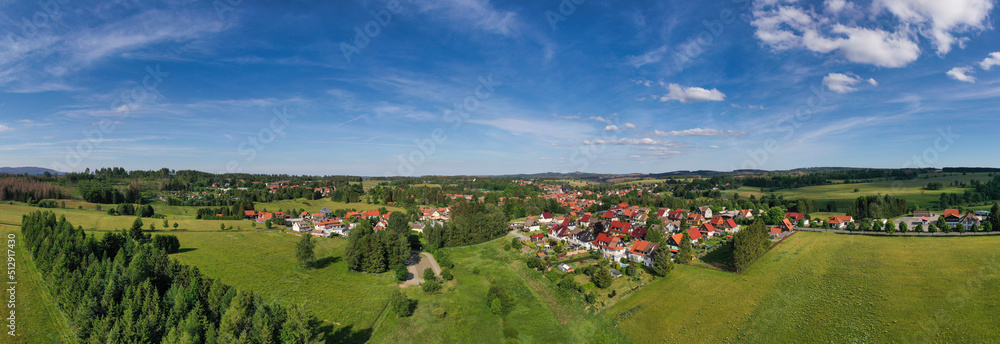 Benneckenstein Stadt Oberharz am Brocken Luftbildaufnahme