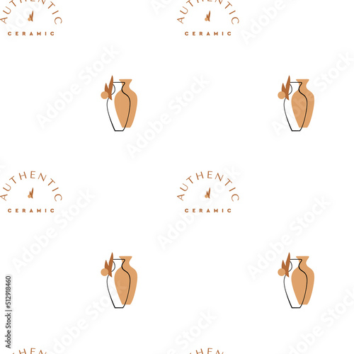 Abstract symbol of handicrafts and craft boutiques. Vector pattern for logo - mysterious boho style.