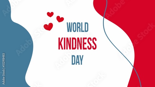 World Kindness Day design template. Vector illustration.
