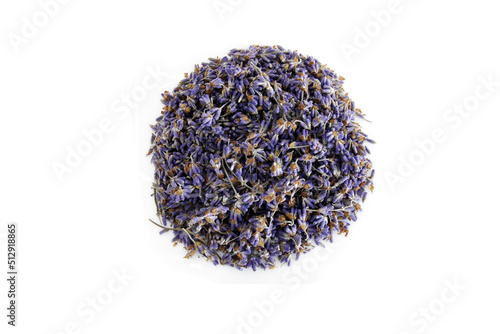dried lavender isolated on white