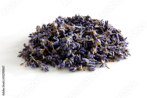  dried lavender isolated on white background